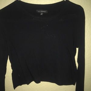 Long sleeve cropped top